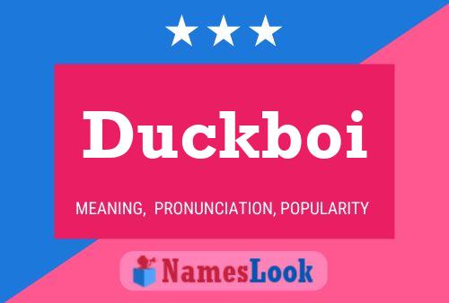 ملصق اسم Duckboi