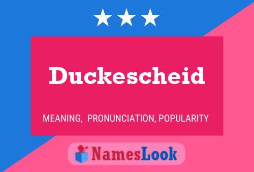 ملصق اسم Duckescheid