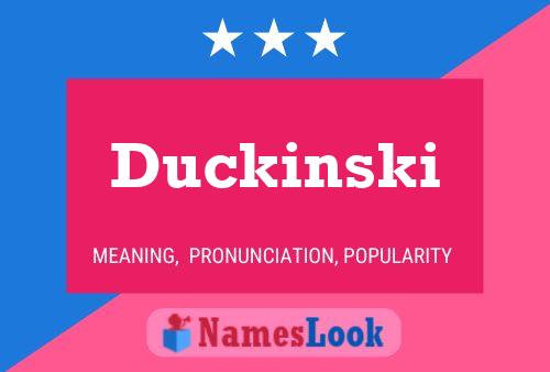 ملصق اسم Duckinski