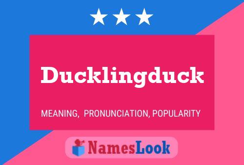 ملصق اسم Ducklingduck