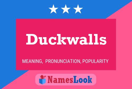 ملصق اسم Duckwalls