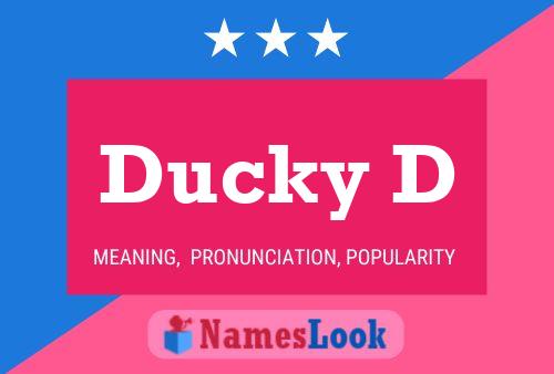 ملصق اسم Ducky D