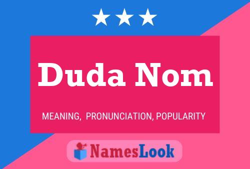 ملصق اسم Duda Nom