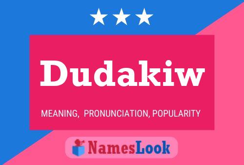 ملصق اسم Dudakiw