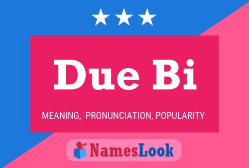 ملصق اسم Due Bi