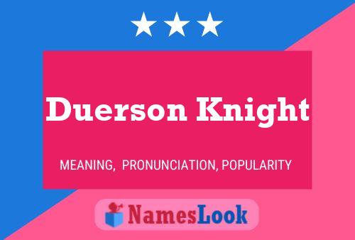 ملصق اسم Duerson Knight