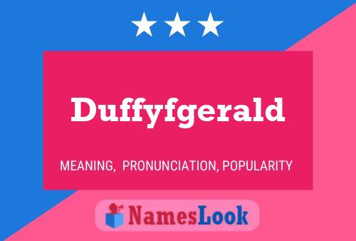 ملصق اسم Duffyfgerald