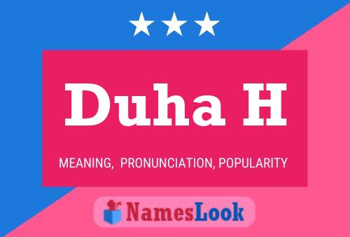 ملصق اسم Duha H