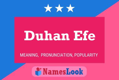 ملصق اسم Duhan Efe