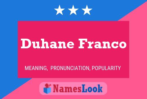 ملصق اسم Duhane Franco