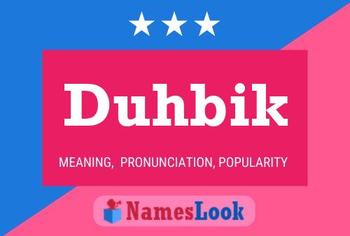 ملصق اسم Duhbik