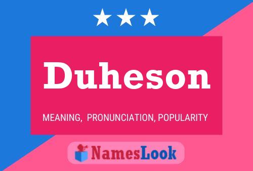 ملصق اسم Duheson