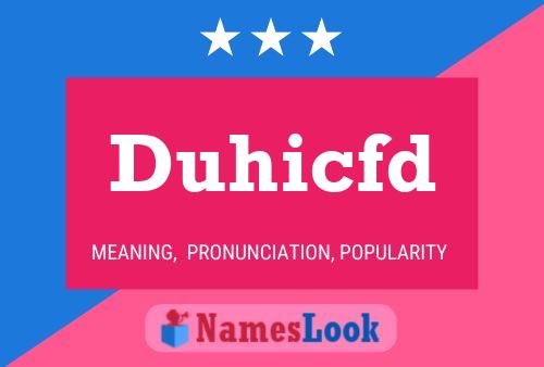 ملصق اسم Duhicfd