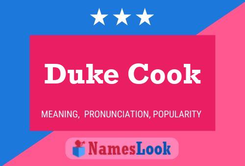 ملصق اسم Duke Cook