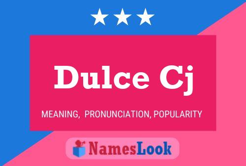 ملصق اسم Dulce Cj