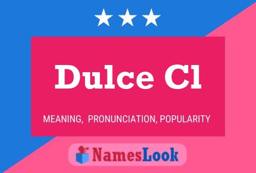 ملصق اسم Dulce Cl