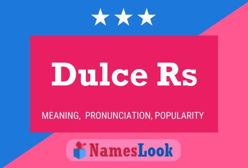 ملصق اسم Dulce Rs