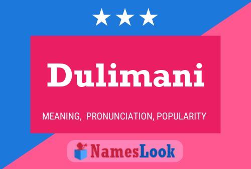 ملصق اسم Dulimani