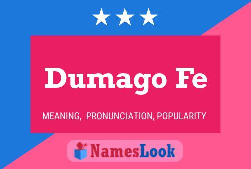 ملصق اسم Dumago Fe