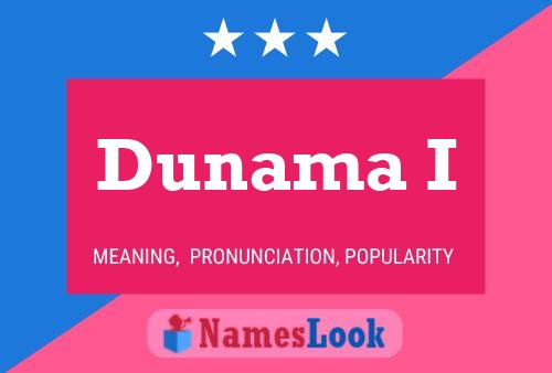 ملصق اسم Dunama I