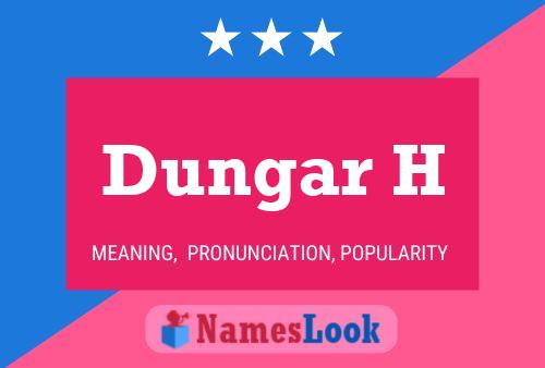 ملصق اسم Dungar H