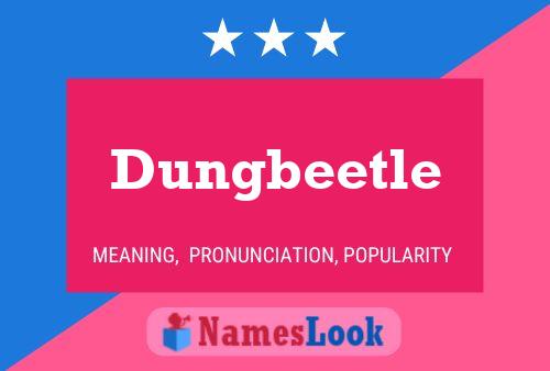 ملصق اسم Dungbeetle