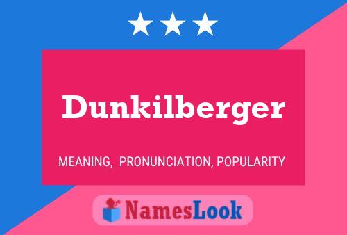 ملصق اسم Dunkilberger