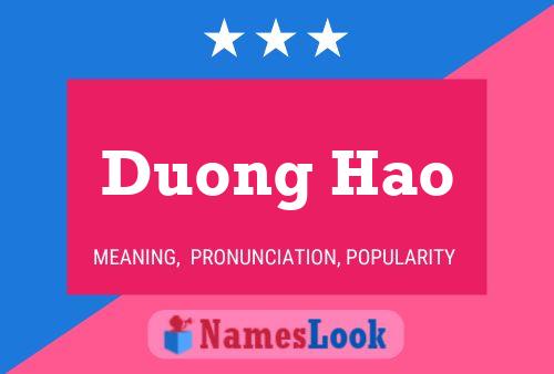 ملصق اسم Duong Hao