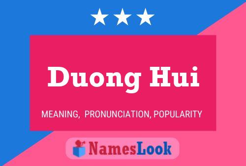 ملصق اسم Duong Hui