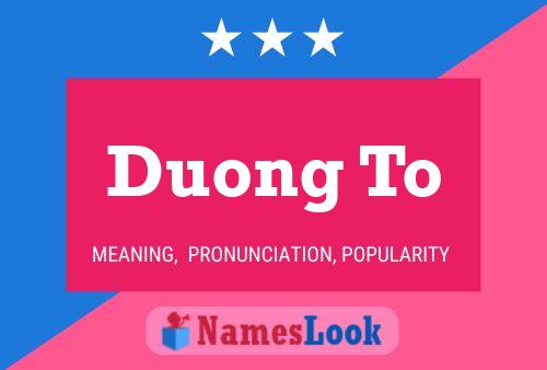 ملصق اسم Duong To