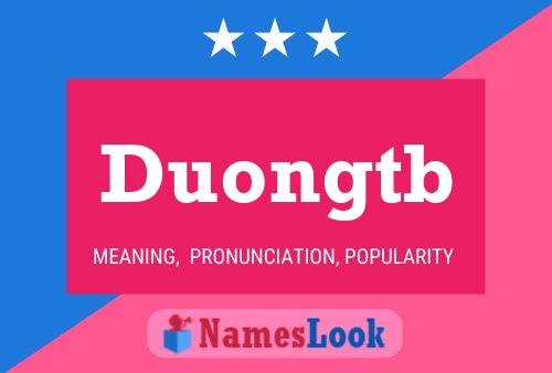 ملصق اسم Duongtb