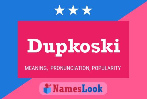 ملصق اسم Dupkoski