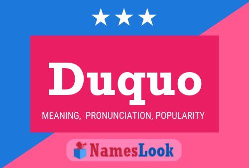 ملصق اسم Duquo