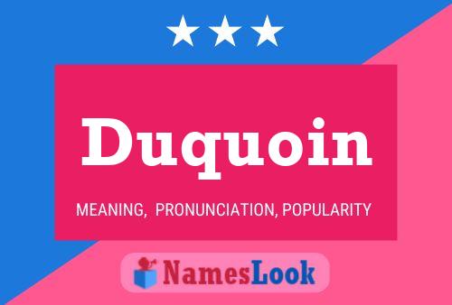 ملصق اسم Duquoin