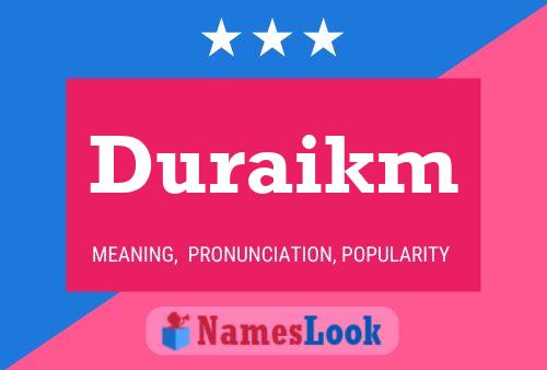 ملصق اسم Duraikm