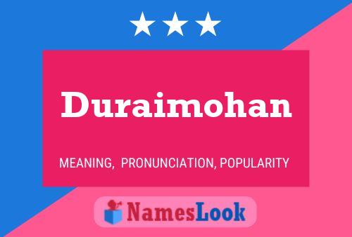 ملصق اسم Duraimohan