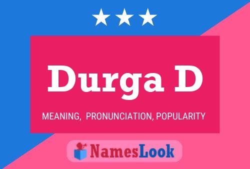 ملصق اسم Durga D