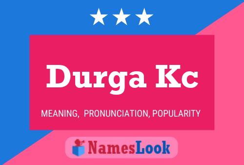 ملصق اسم Durga Kc