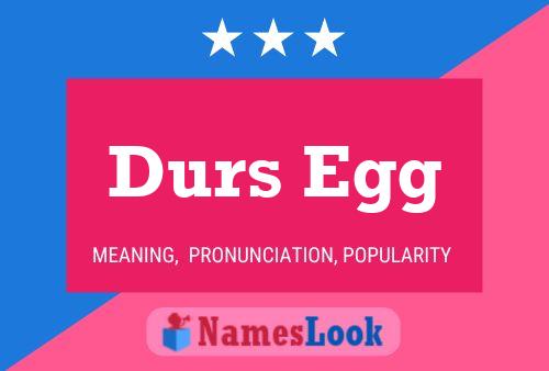 ملصق اسم Durs Egg