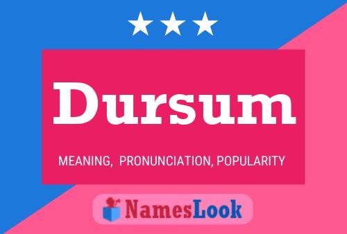 ملصق اسم Dursum