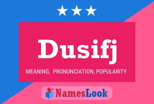 ملصق اسم Dusifj