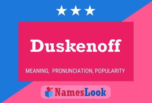 ملصق اسم Duskenoff