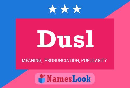 ملصق اسم Dusl