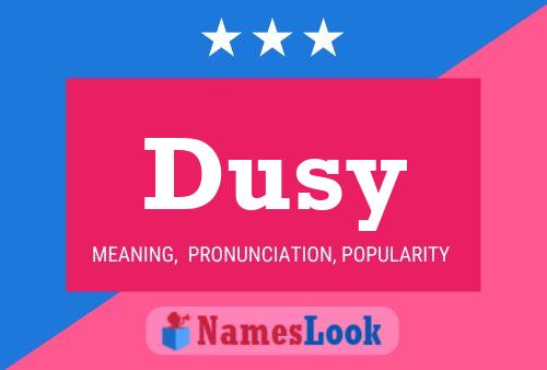 ملصق اسم Dusy