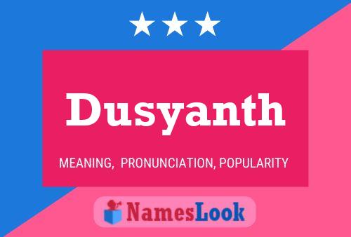 ملصق اسم Dusyanth