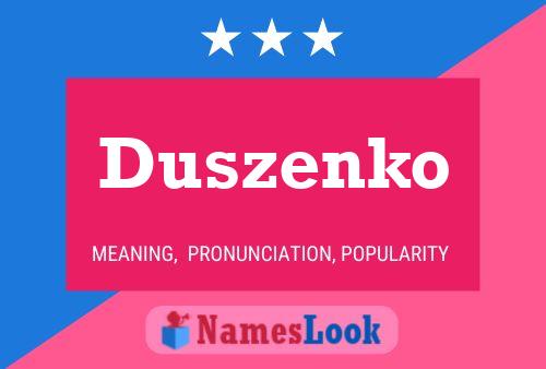 ملصق اسم Duszenko