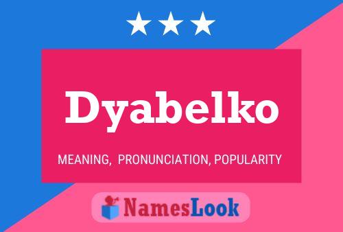 ملصق اسم Dyabelko