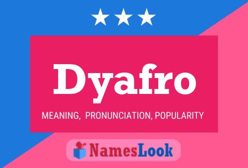 ملصق اسم Dyafro