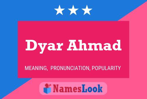 ملصق اسم Dyar Ahmad