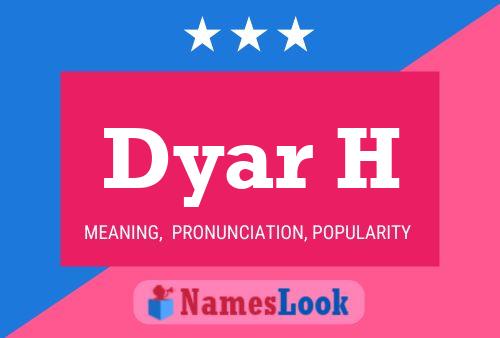 ملصق اسم Dyar H